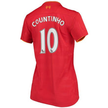Load image into Gallery viewer, 10-Philippe Coutinho Liverpool New Balance Women's 2016-17 Home Jersey - Red