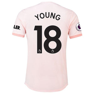 18-Ashley Young Manchester United 2018-19 Away Player Jersey – Coral