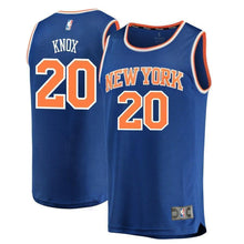 Load image into Gallery viewer, 20-Kevin Knox New York Knicks  Jersey - Icon Edition - Blue
