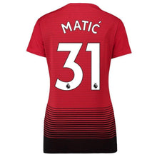 Load image into Gallery viewer, 31-Nemanja Matic Manchester United Women's 18-19 Home Jersey – Red