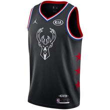 Load image into Gallery viewer, Giannis Antetokounmpo Milwaukee Bucks Jordan Brand 2019 NBA All-Star Game Finished Swingman Jersey – Black