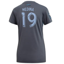 Load image into Gallery viewer, Jesús Medina New York City FC Women's 2018 Secondary Player Jersey – Gray