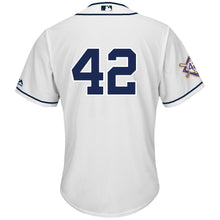 Load image into Gallery viewer, San Diego Padres Majestic 2019 Jackie Robinson Day Official Cool Base Jersey – White