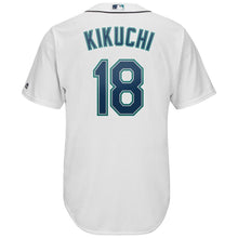 Load image into Gallery viewer, Yusei Kikuchi Seattle Mariners Majestic Official Cool Base Player Jersey – White/Cream