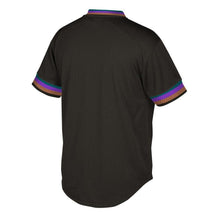 Load image into Gallery viewer, Arizona Diamondbacks Mitchell &amp; Ness Big &amp; Tall Cooperstown Collection Mesh Wordmark V-Neck Jersey – Black