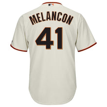 Load image into Gallery viewer, Mark Melancon San Francisco Giants Majestic Cool Base Alternate Player Jersey - Cream