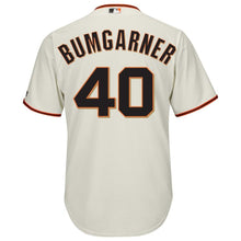 Load image into Gallery viewer, Madison Bumgarner San Francisco Giants Majestic Cool Base Player Jersey - Cream